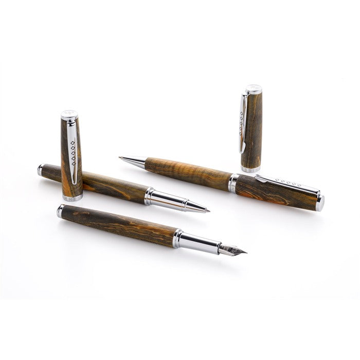 Edinburgh Arthur's Seat Green fountain pen and ballpoint pen gift set