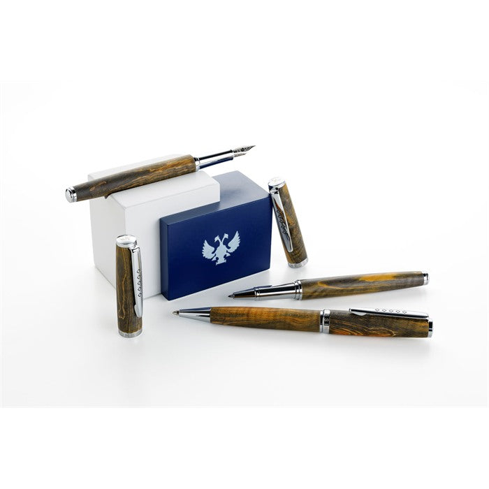 Edinburgh Arthur's Seat Green fountain pen and ballpoint pen with Tom Hessin gift box