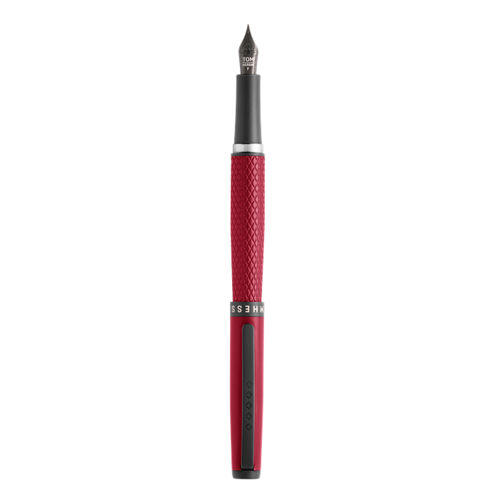 Poppy Red fountain pen detail