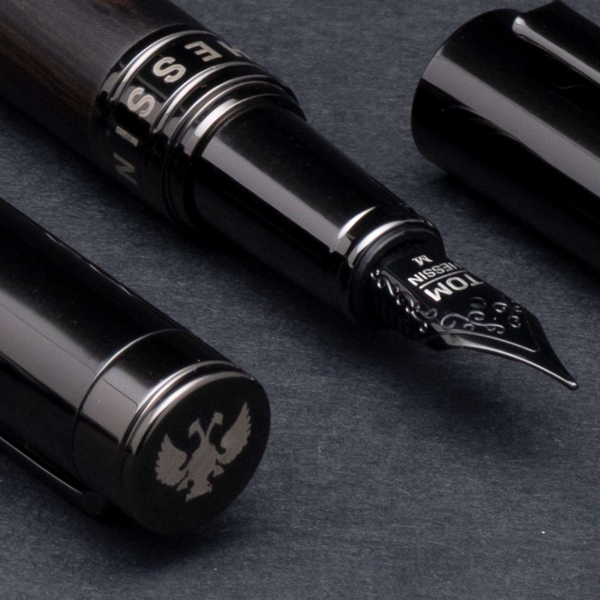 Charcoal Fountain Pen | Revolution Collection | Tom Hessin