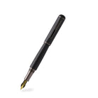 Tom Hessin Charles 1870 Gherkin All Black fountain pen with gold-plated Ultra Flex nib
