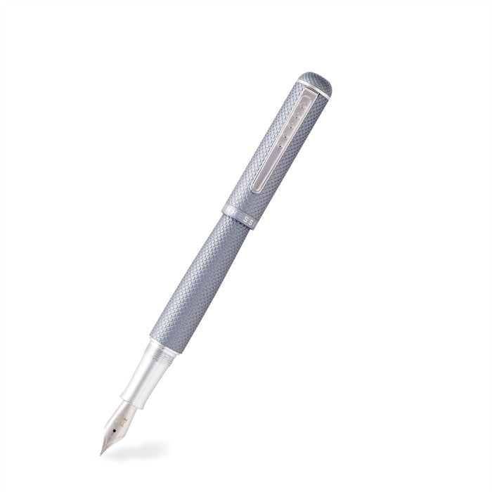 Tom Hessin Charles 1870 Gherkin Monument Grey fountain pen