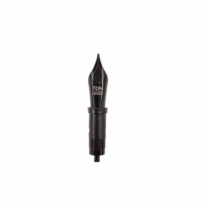 Tom Hessin Charles Collection Black PVD Iridium Medium nib section