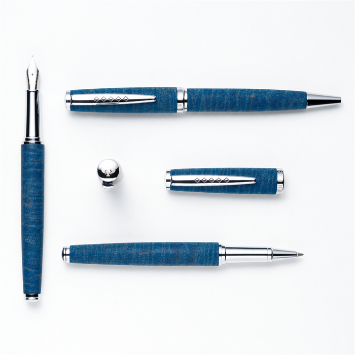 Edinburgh Firth Blue fountain pen and ballpoint pen gift set