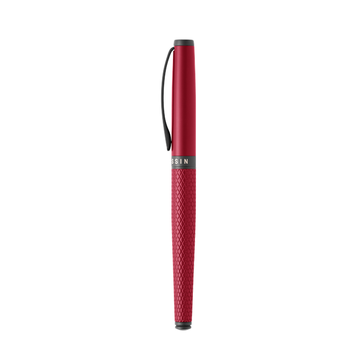 Poppy Red rollerball pen detail