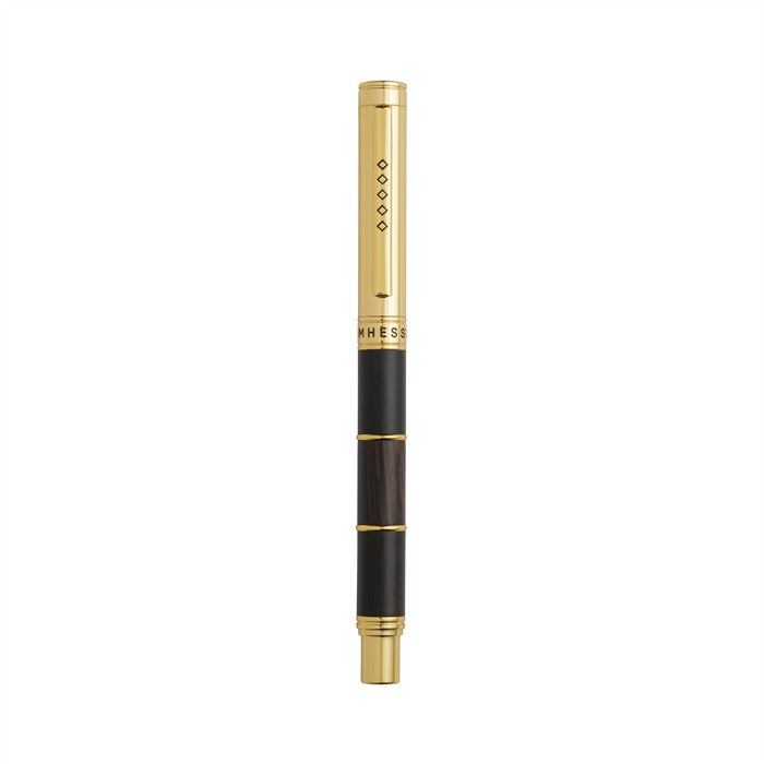 Tom Hessin Revolution Palace Gates Fountain Pen and Ballpoint Pen gift set in ebony wood with gold plated trim — image 5