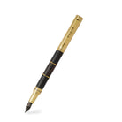 Tom Hessin Revolution Palace Gates Fountain Pen with ebony wood barrel and gold plated trim