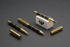 Tom Hessin Revolution Palace Gates Fountain Pen with ebony wood barrel and gold plated trim — image 9