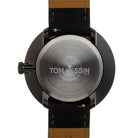 Tom Hessin Revolution Black watch with black leather strap and black buckle - caseback