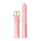 Tom Hessin Revolution pink Epsom leather watch strap with gold buckle - view 2